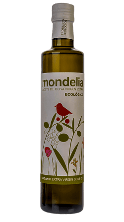 Botella de 500 ml AOVE Mondelia de Hacienda Bolonia