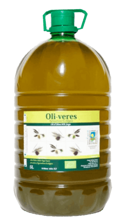 Aceite de Oliva Virgen Extra Ecológico variedad Arbequina 5 litros.