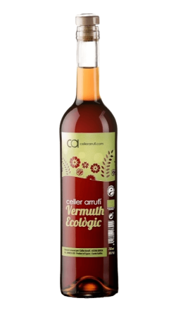 Botella de Vermuth Ecológico de Celler Arrufi.