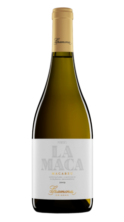 Botella del vino ecológico Gramona la Maca 2019