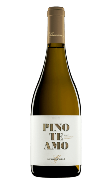 Botella del vino ecológico Gramona Pinoteamo