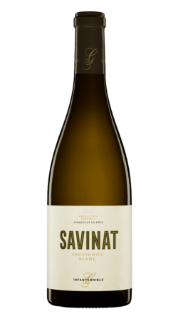 Botella del vino ecológico Gramona Savinat 2018