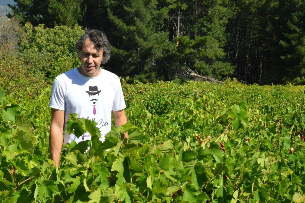 Jorge Vega, productor de vino natural en el Bierzo